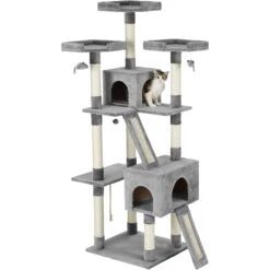Frisco 72-in Faux Fur Cat Tree & Condo -Frisco 163744 PT5. AC SS1800 V1584453168