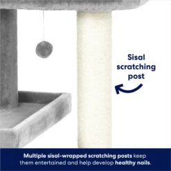 Frisco 42-in Heavy Duty Faux Fur Cat Tree & Condo 10 Frisco 42-in Heavy Duty Faux Fur Cat Tree & Condo -Frisco 169398 PT3. AC SS1800 V1667228362