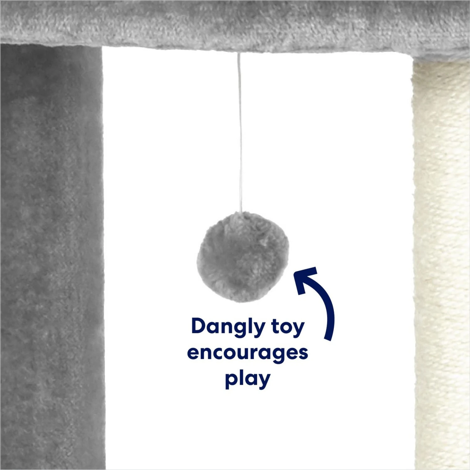 Frisco 42-in Heavy Duty Faux Fur Cat Tree & Condo 5 Frisco 42-in Heavy Duty Faux Fur Cat Tree & Condo - Image 5