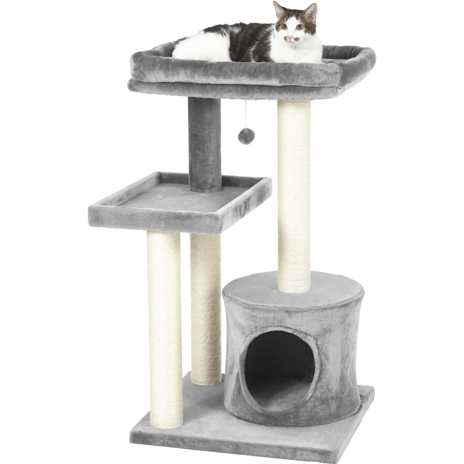 Frisco 42-in Heavy Duty Faux Fur Cat Tree & Condo 6 Frisco 42-in Heavy Duty Faux Fur Cat Tree & Condo - Image 6