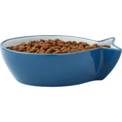 Frisco Fish Shaped Non-skid Ceramic Cat Bowl 9 Frisco Fish Shaped Non-skid Ceramic Cat Bowl -Frisco 256111 PT3. AC SS1800 V1616522602