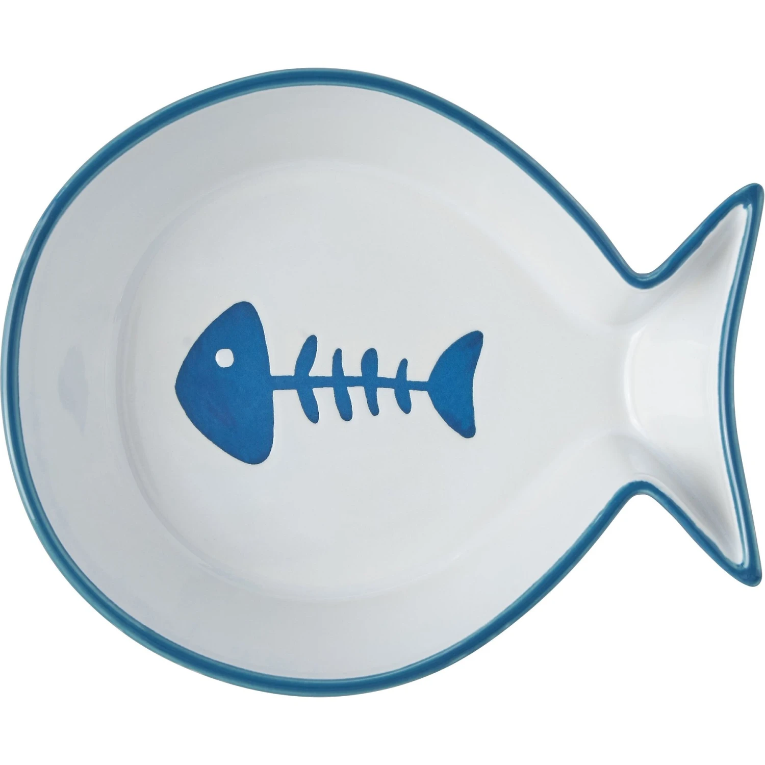Frisco Fish Shaped Non-skid Ceramic Cat Bowl 4 Frisco Fish Shaped Non-skid Ceramic Cat Bowl - Image 4