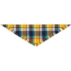 Frisco Blue/Yellow Plaid Dog & Cat Flannel Bandana -Frisco 267901 PT4. AC SS1800 V1637689929