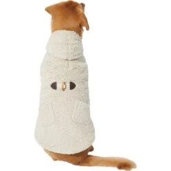 Frisco Lightweight Soft Sherpa Dog & Cat Coat, Oatmeal