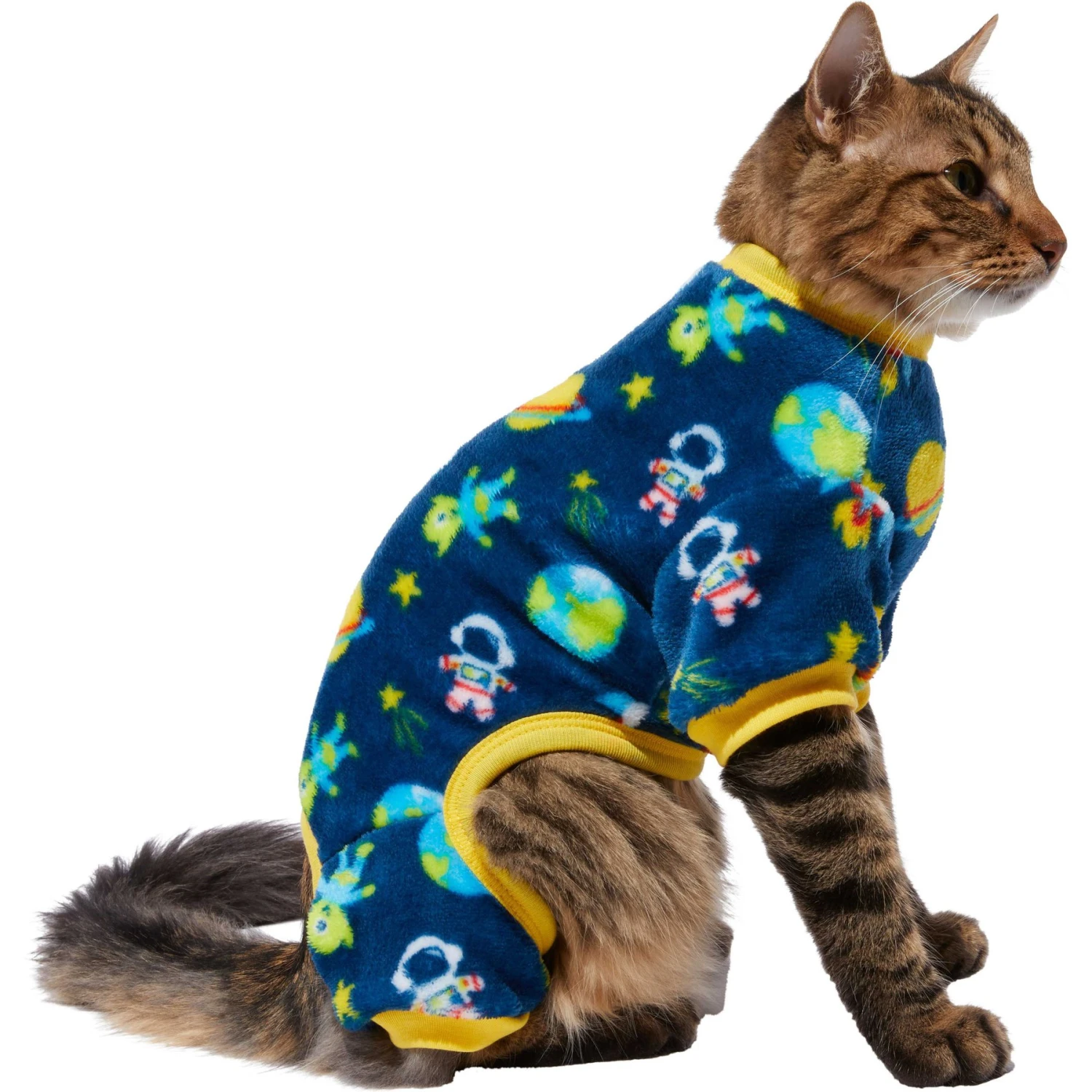 Frisco Dog & Cat Cozy Plush Fleece PJs, Outer Space 1 Frisco Dog & Cat Cozy Plush Fleece PJs, Outer Space