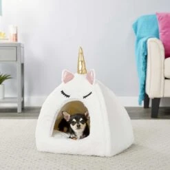 Frisco Novelty Unicorn Covered Cat & Dog Bed & Frisco Cactus Cat Scratching Post -Frisco 303496 PT4. AC SS1800 V1623088955