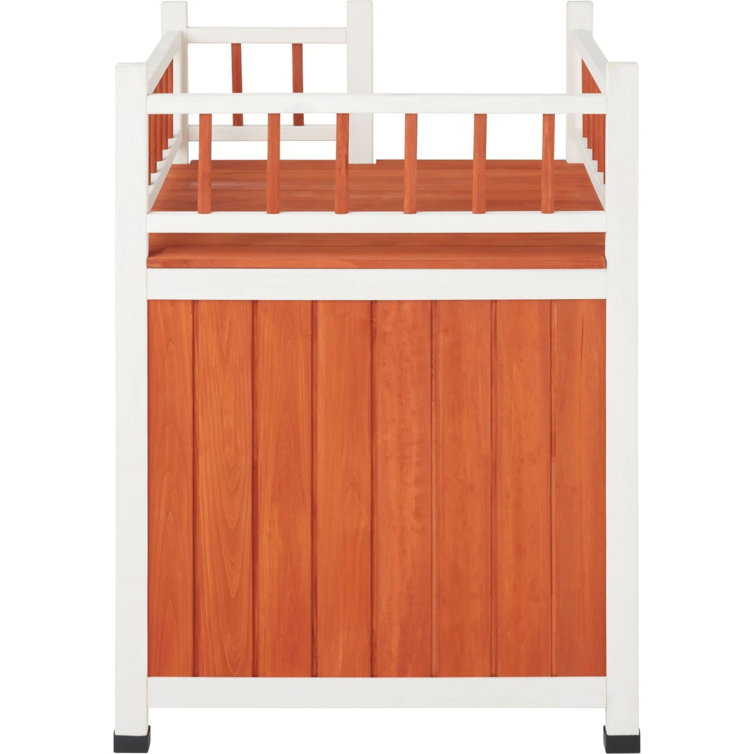 Frisco Outdoor Wooden Cat House With Elevated Balcony Steps 4 Frisco Outdoor Wooden Cat House With Elevated Balcony Steps - Image 4