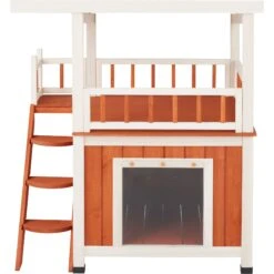 Frisco Outdoor Wooden Cat House With Balcony & Step Ladder 11 Frisco Outdoor Wooden Cat House With Balcony & Step Ladder -Frisco 361012 PT4. AC SS1800 V1657831794